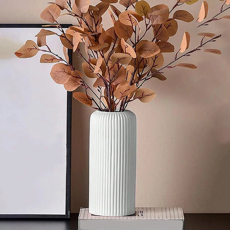 Vaso Decorativo com Acabamento Cerâmico Elegance-0199-OutletMup-OutletMup