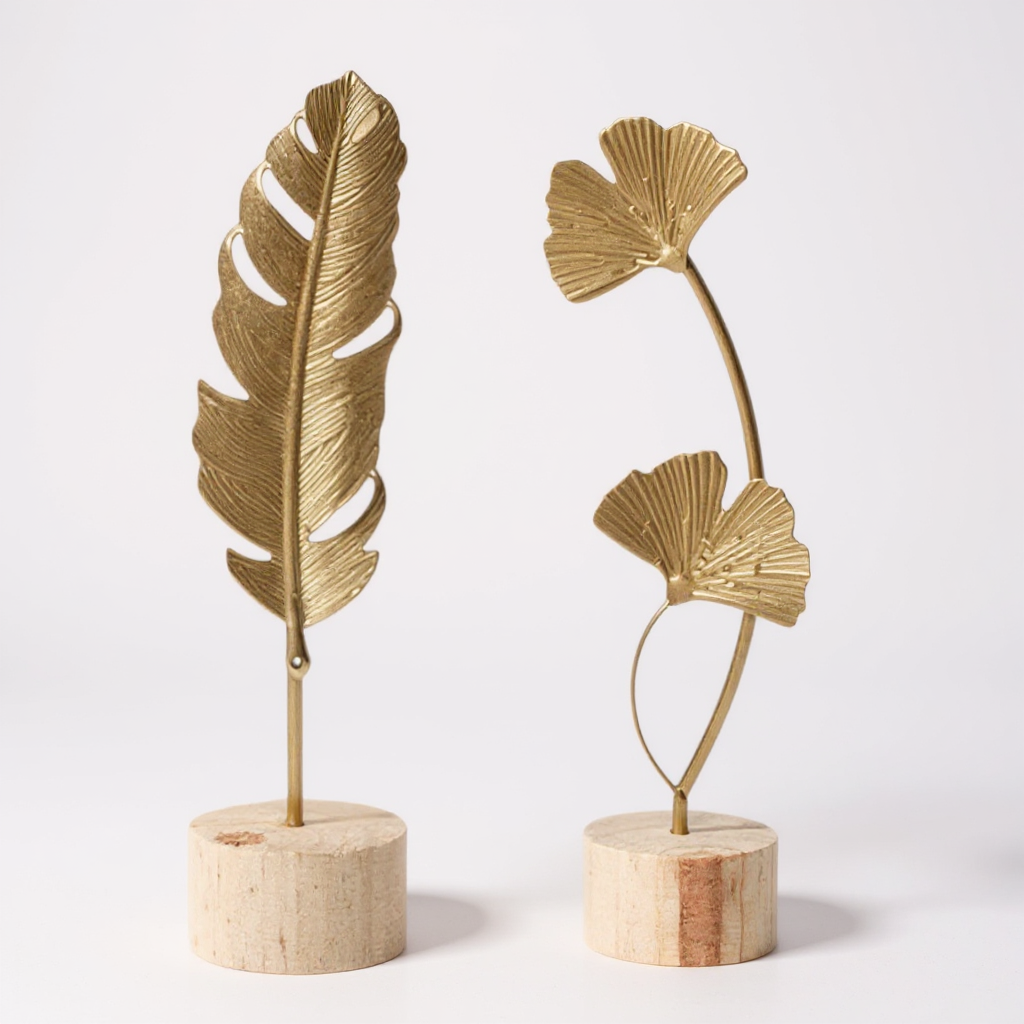 Escultura Folha de Ginkgo