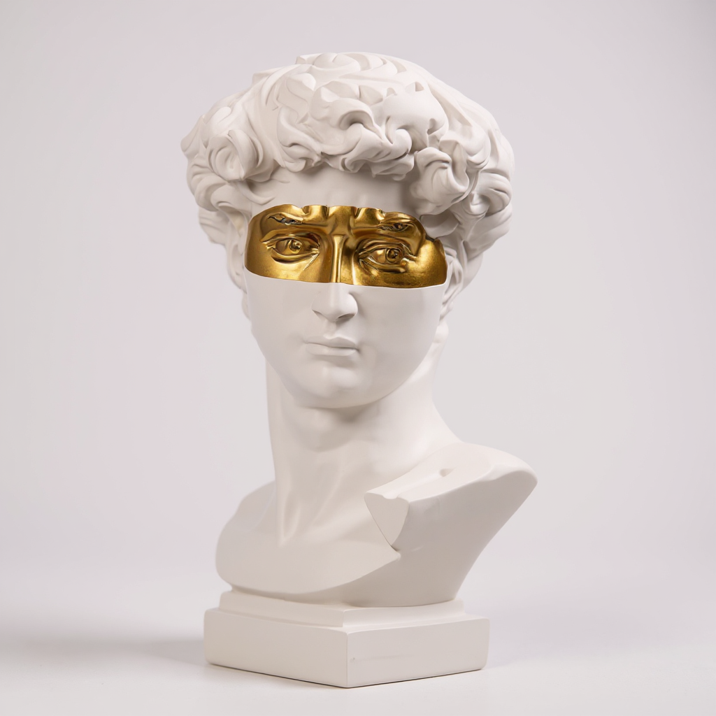 Escultura Cabeça de David Mup
